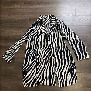 H&M zebra blazer/cardigan